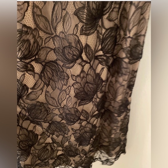 Tadashi Shoji Scalloped Lace Gown sz 2 - Picture 3 of 10